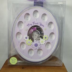 Baby Essentials My First Year purple with flowers Girls